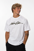 NOR WHITE SHIRT GREEN CAMO LOGO