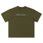 NOR GREEN SHIRT CURSIVE LOGO